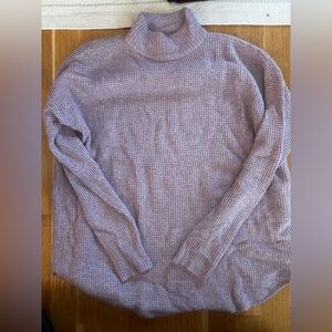 American Eagle Outfitters Lavender Knit Mock Neck Sweater